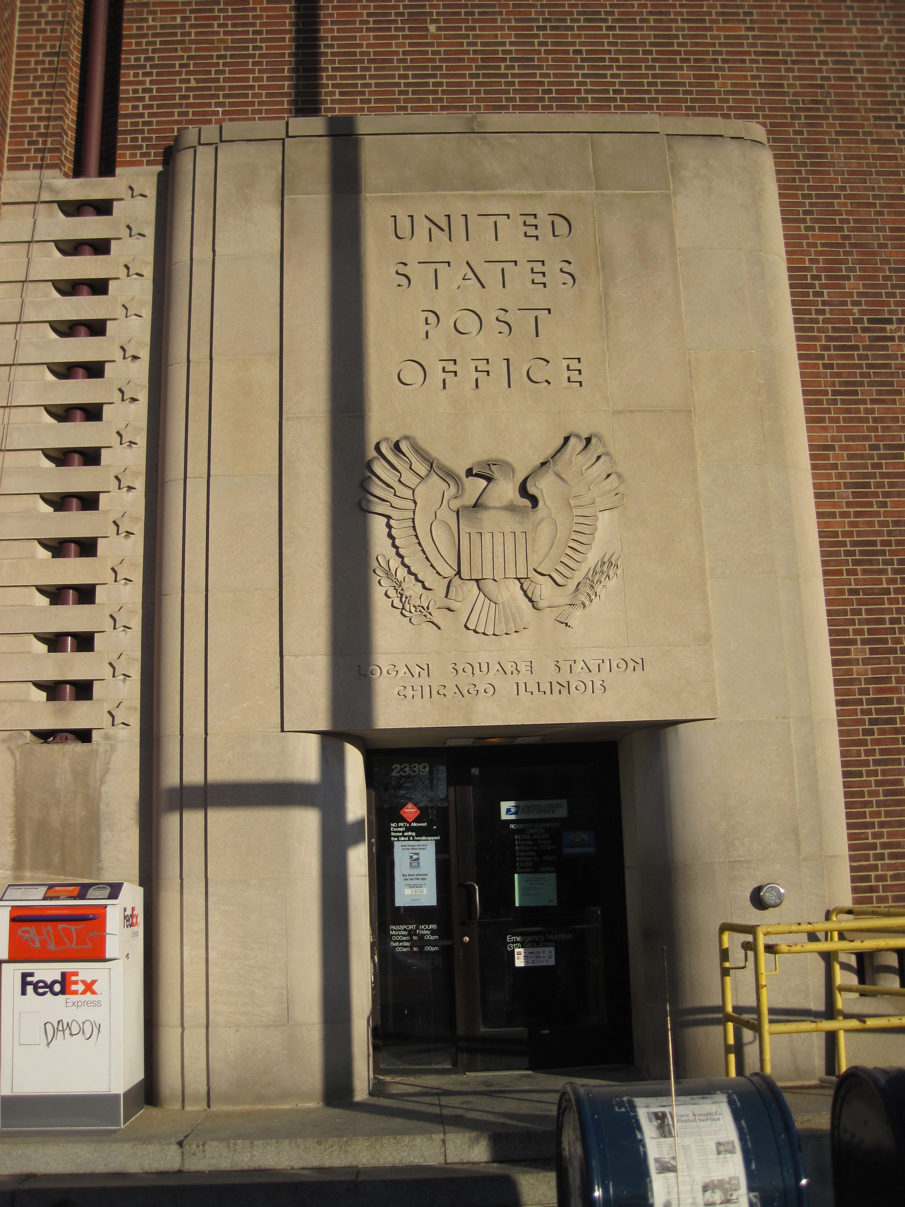 Roberto Clemente Post Office 2339 N California Ave, Chicago, IL 60647